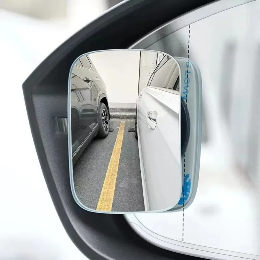 2PC Weitwinkel Spiegel Auto Rückspiegel Kleine Runde Spiegel Blinden Fleck 360 Grad Auto Spiegel Hilfs Spiegel Blind Bereich amagi