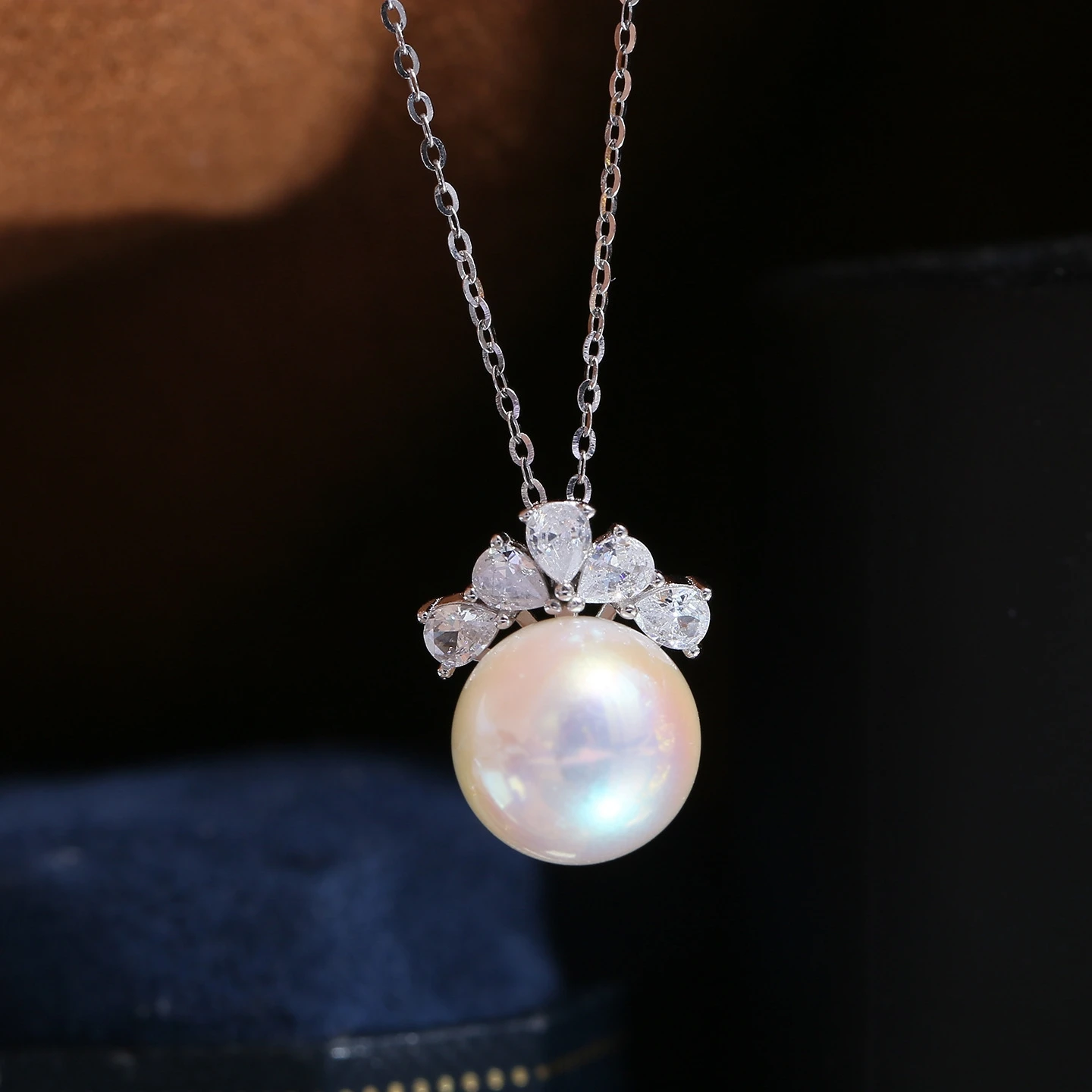 Wholesale S925 Sterling Silver Pendant Mounts Base Findings Settings Mountings Jewelry Fittings for 11-12mm Pearls 3pcs/lot