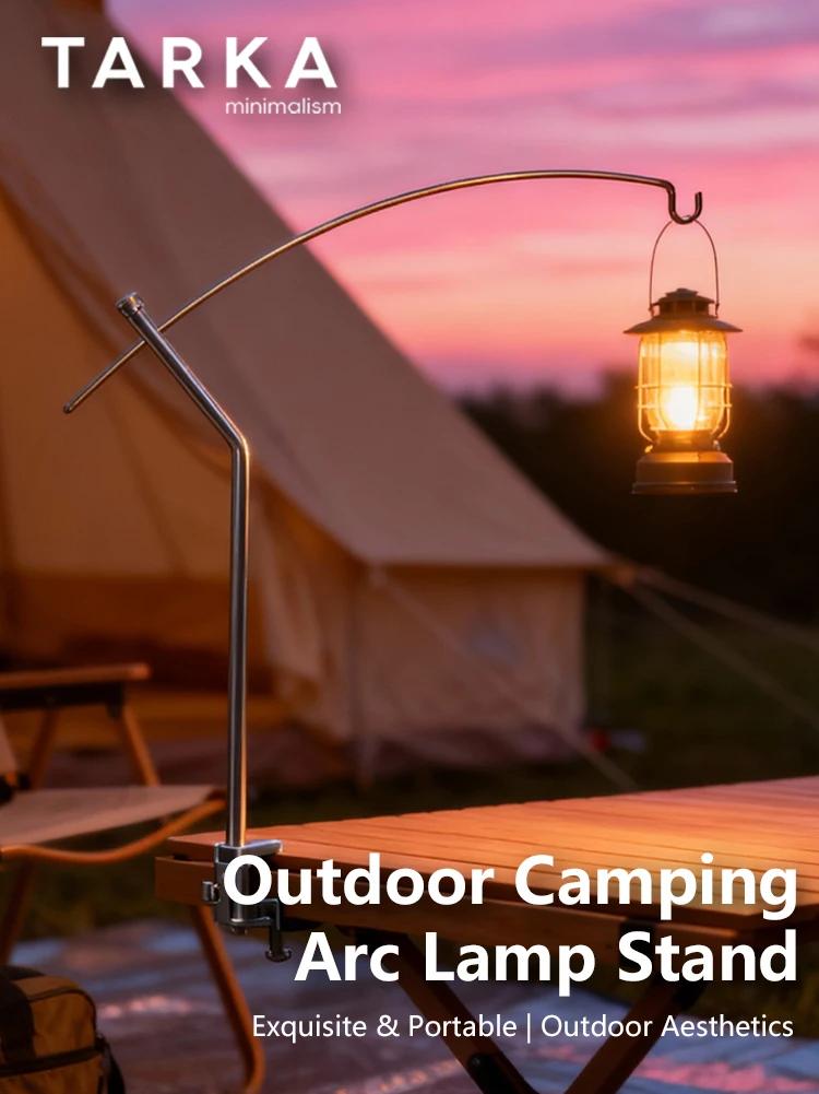 TARKA Abnehmbarer Camping-Lampenhalter, Richtungs- und Längenverstellbarer Lampenständer, Innovativer Leichtgewichtiger Beleuchtungslaternenhalter – Detail 1