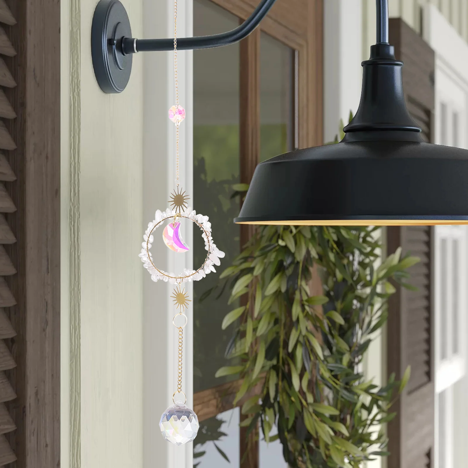 

Crystal Prism Pendant Delicate Hanging Decoration Garden Window Sun Catcher Crystal Hanging Decor Sun Catchers Indoor Window