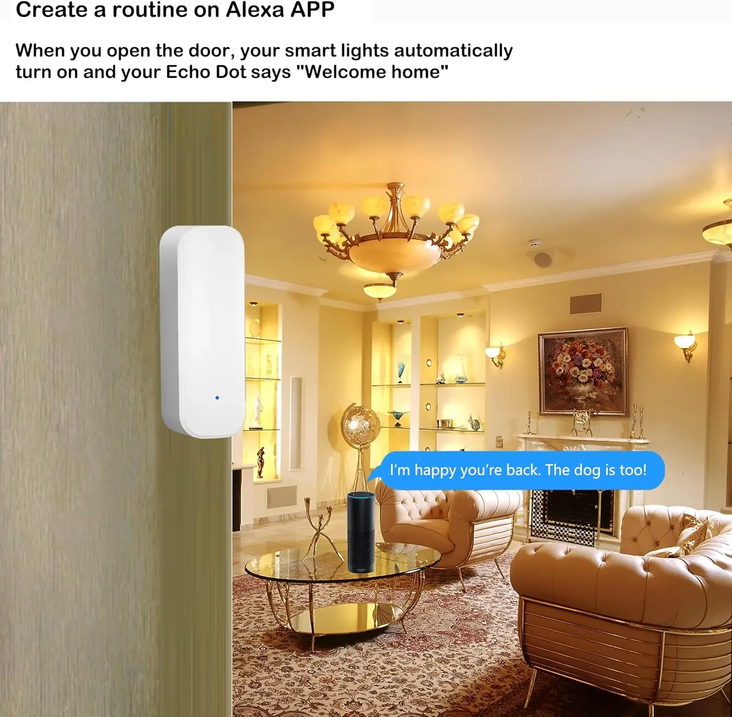 Imagem -03 - Sensor de Porta e Janela Wifi Tuya Smart Home Alarme de Proteção de Segurança Detector Aberto e Fechado Aplicativo Smart Life Compatível com Alexa