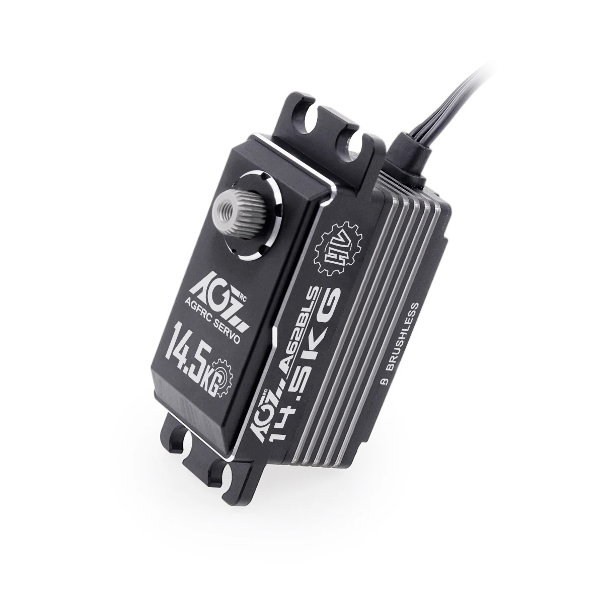 AGFRC A62BLS Heat Sink Case 0.062Sec Super Speed 14.5KG Short Programmable Brushless Digital Servo for RC Drifting Car