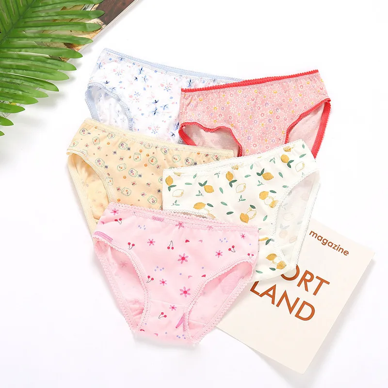 3Pcs/Pack Fashion Baby Girls Underwear Cotton Panties Kids Shorts Briefs Children Underpants 2-12Years