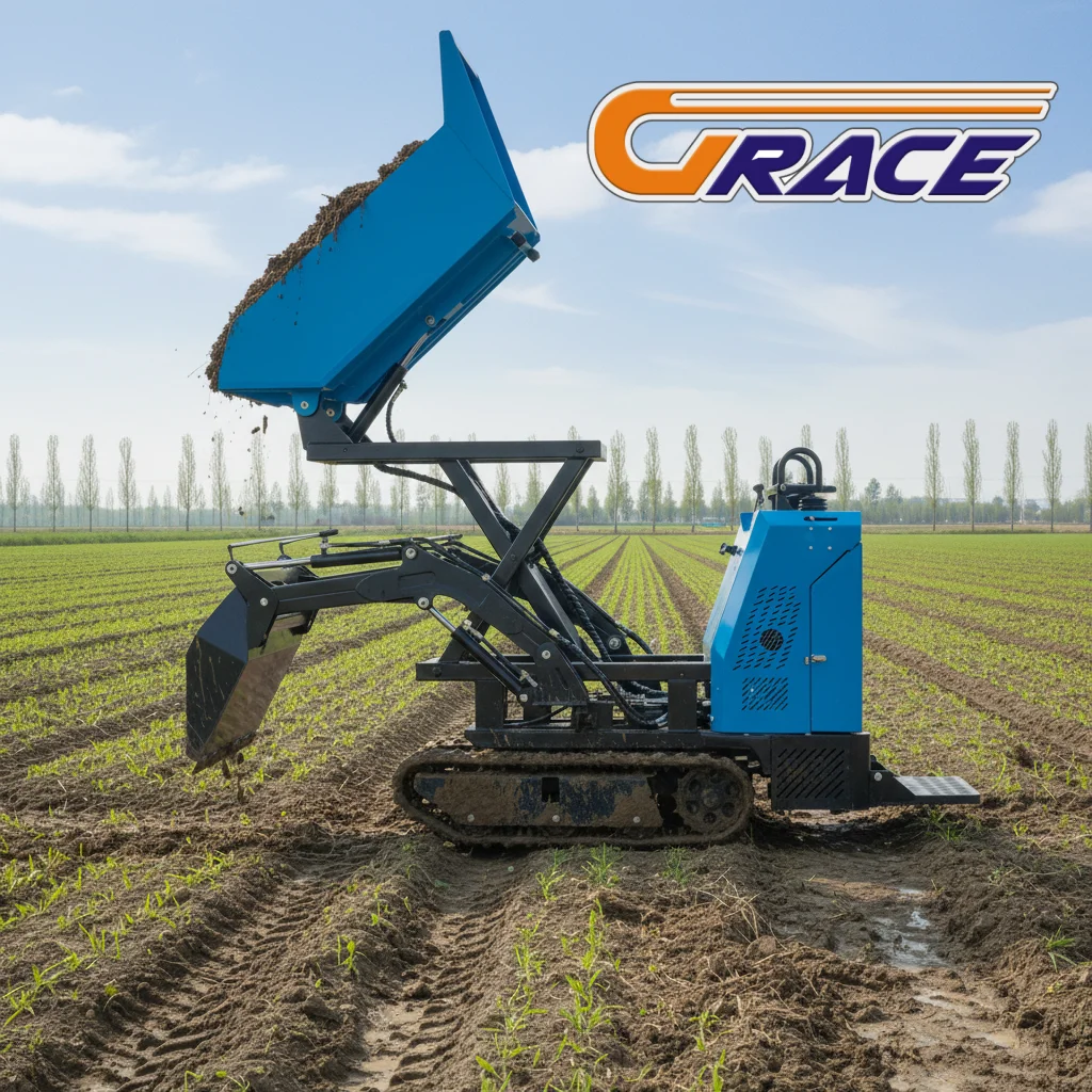 Crawler Dumper Mini Dumper 700kg High Quality EURO 5 EPA Fast Delivery Factory Customize for Farm