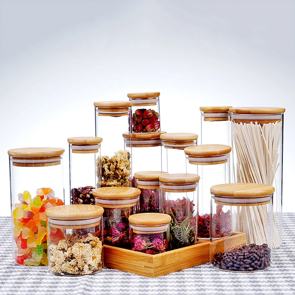 

175 Ml Flour Container Glass Jar Containers Storage Jars Cereals Sealed Canisters Food