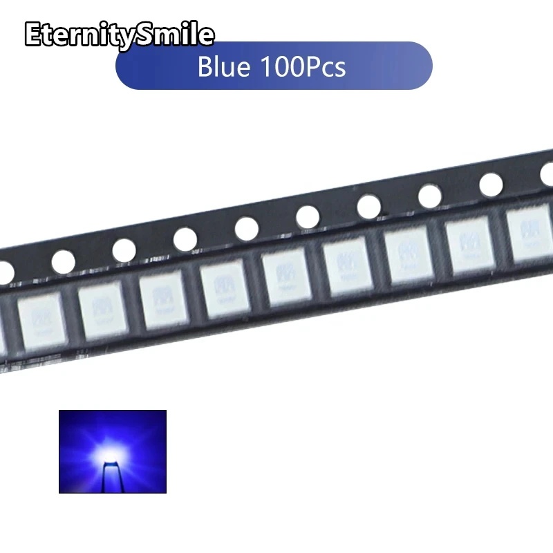 Componentes electrónicos LED Smd 100, azul, amarillo, blanco, verde, rojo, naranja, Morado, RGB, componentes LED altos, kit de bricolaje 2835