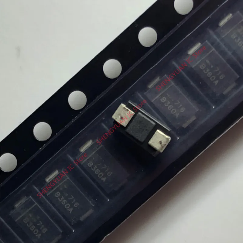 

100 шт. B360A-13-F B360A-13 B360A SMA/DO-214AC 3,0A 100% новый импортный оригинал