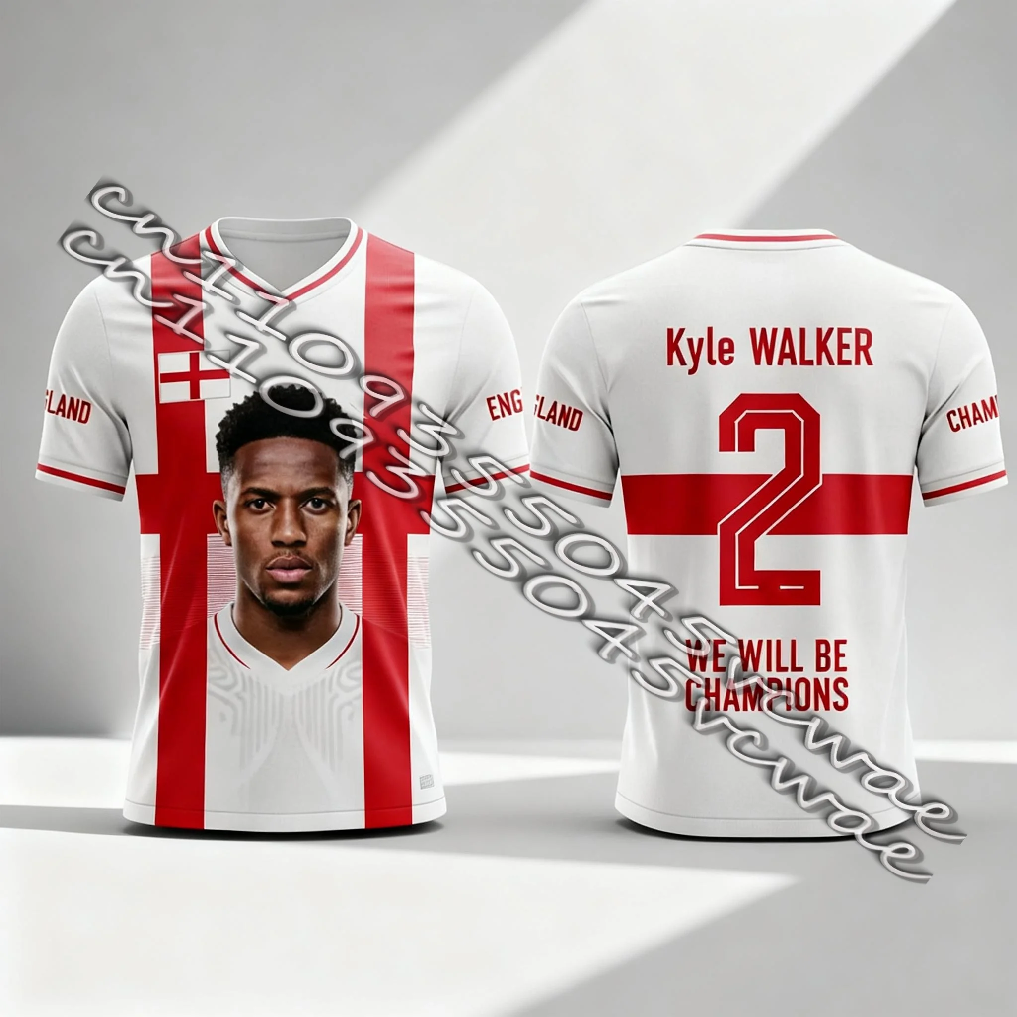

Футбольная форма сборной Англии 2026 года, мужская, версия для болельщиков — «Мы будем чемпионами» — стильная экипировка для настоящих фанатов