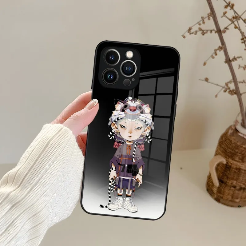 Fashion Design Zodiac Signs Phone Case Tempered Glass For IPhone 13 14 12 11 Pro XS Max Plus Mini X XR 8 7 6s SE2020 Cover