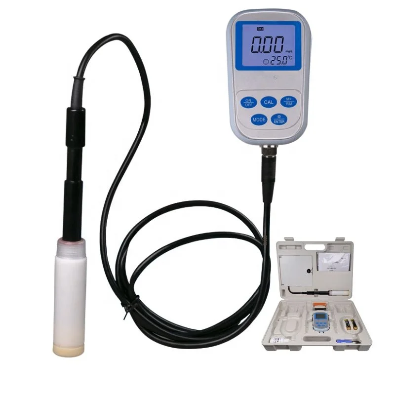 DO Meter Portable Polarography Galvanic Dissolved Oxy-gen Meter Kit With Auto Temp, Air, Pressure, Salinity Compensation