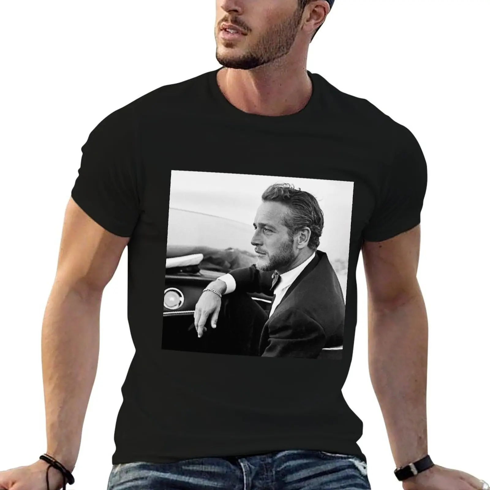 

Paul Newman Poster T-Shirt man t shirts cotton t shirt for man 100 percent cotton T-Shirt