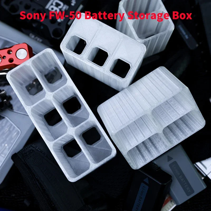 Vlogger TPU Airbag Compatible with Sony FW-50 Battery Storage Box, Elastic battery compartment