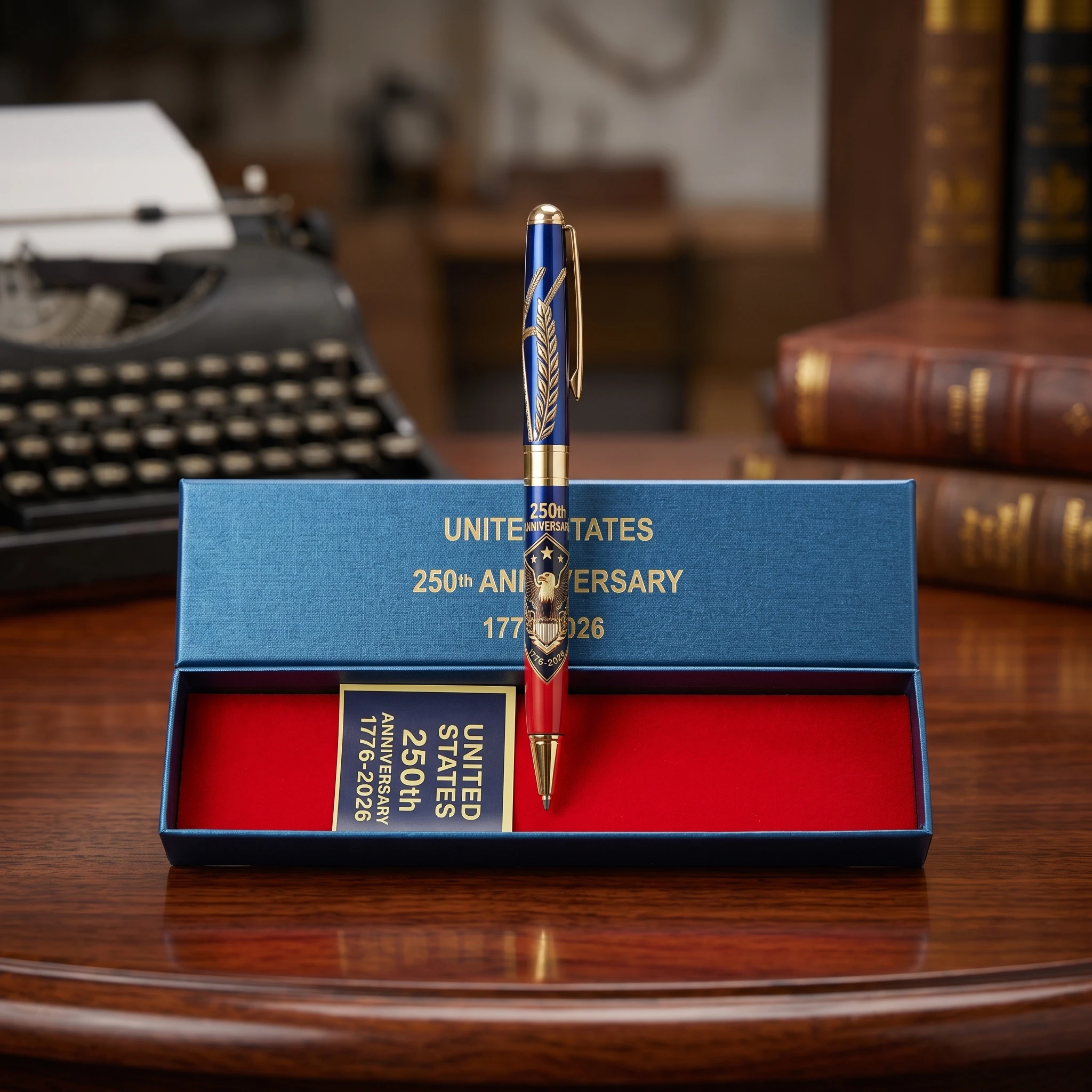Stylo à bille commémoratif du 250e anniversaire 1776-2026, objet de collection pour hommes, avocats, passionnés d'histoire