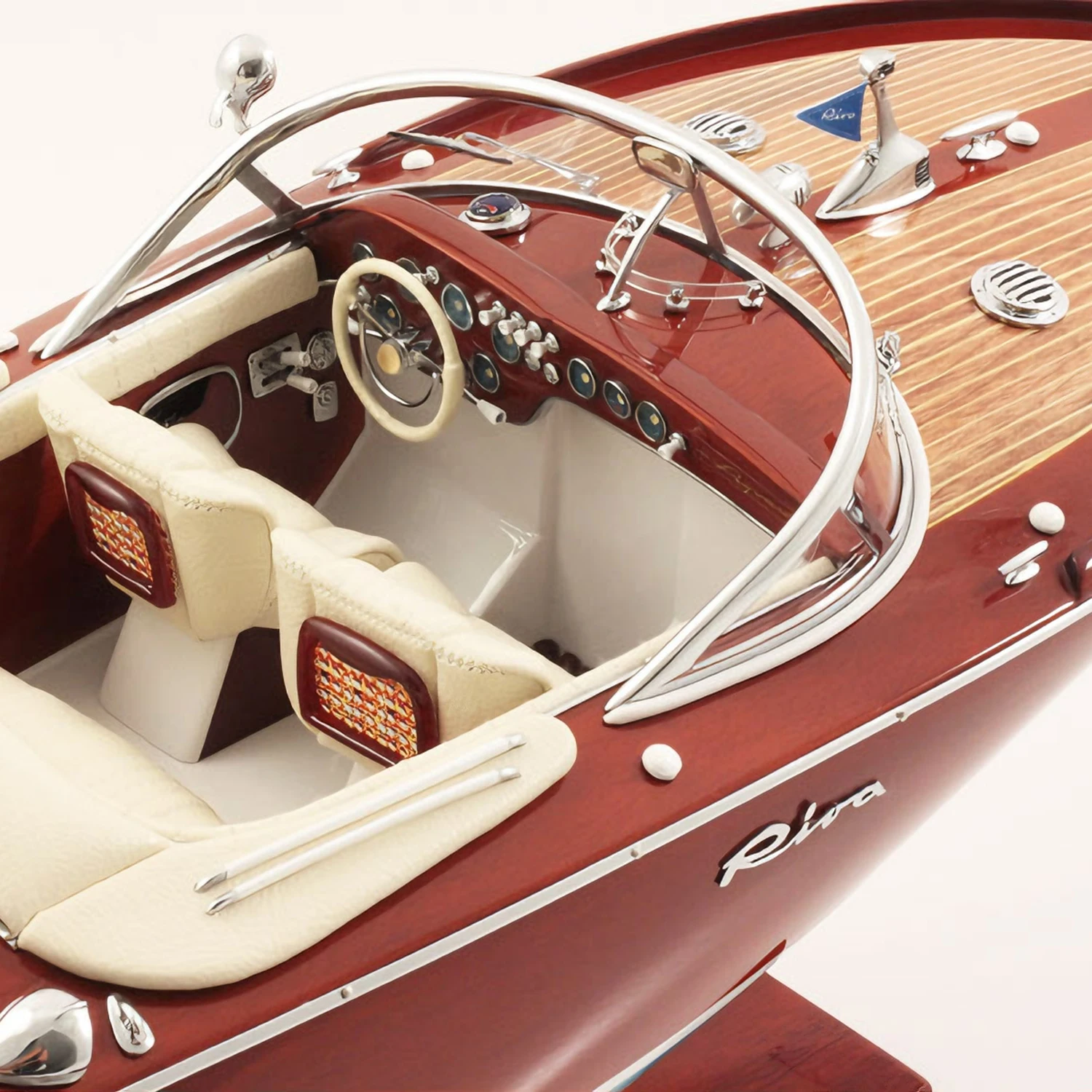 1/15 Riva Aquarama Luxury Yacht Model 55 Cm Made of High-grade Solid Wood  Purely Handcrafted Yacht Static Model Ship Toy