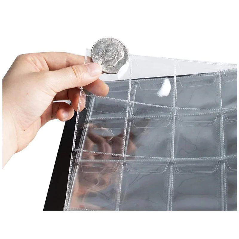 20 Pages 480 Pockets Coin Collection Book Supplies Coin Storage Book  Coin Collection Holder Photo Album for 20/25/27/30mm Coins