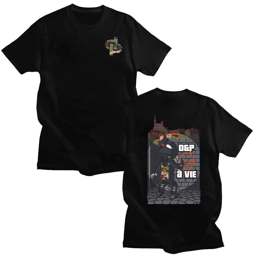 

D&p À Vie Box T-Shirt Rapper JuL Tees Men Street Style Pure Cotton T Shirts Summer O-Neck Harajuku Top Oversized Clothes Unisex