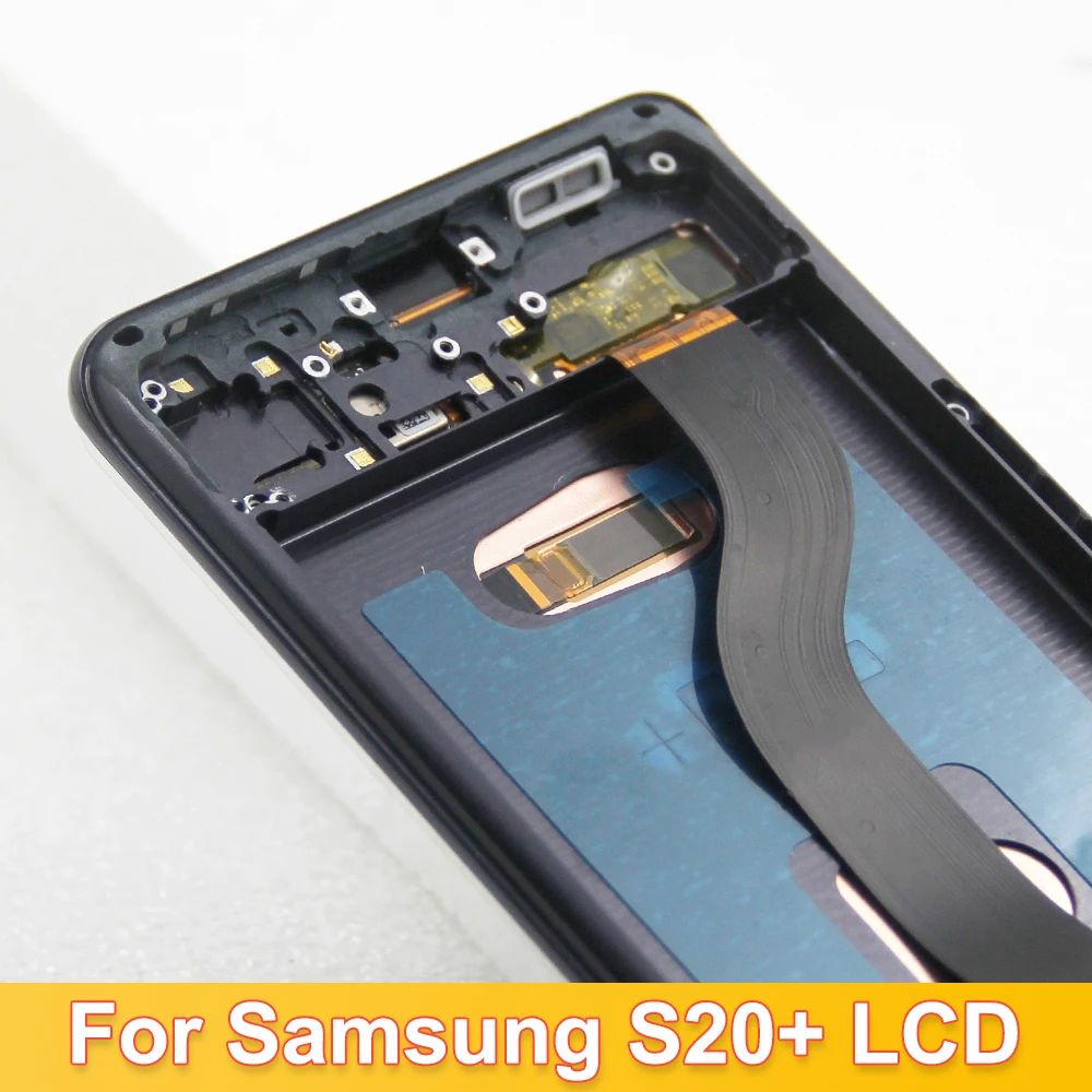 OLED Screen for Samsung Galaxy S20+ G985F G986F Lcd Display Digital Touch Screen with Frame for Samsung S20 Plus