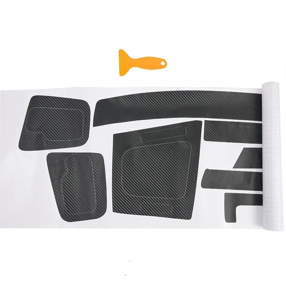 1 Set Carbon Fiber 3D Car Dash Wrap Trim Stickers Interior Dash Trim For BMW 3 Series E46 1998-2005 Interior Accessories Protect