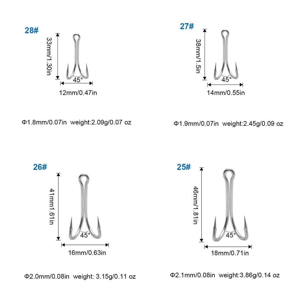 5 pcs Double Layered Hooks with Backstitch, Stainless Steel Sharp Fishing Hooks, Suitable for Fishing at Sea, Duple Hooks