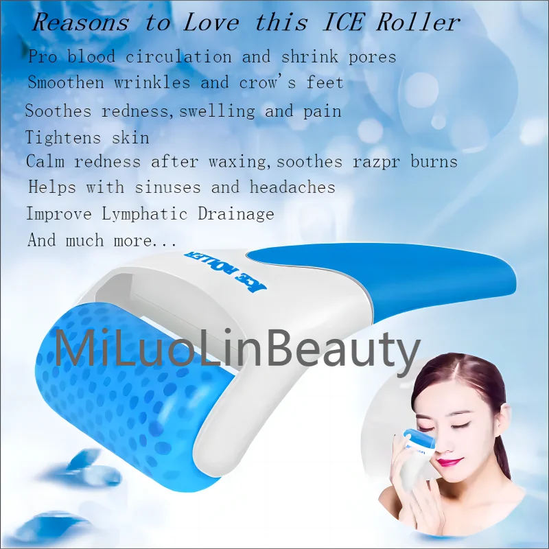 

High Face Roller Cool Ice Roller Massager Skin Lifting Tool Face Lift Massage Anti-wrinkles Pain Relief Face Skin Care Tools