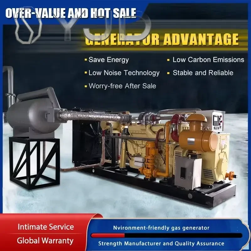 EPA 10kW-600kW Single Biogas Generator Set Water Cooling LPG Fuel Brushless Excitation for Natural Featuring Chp Canopy