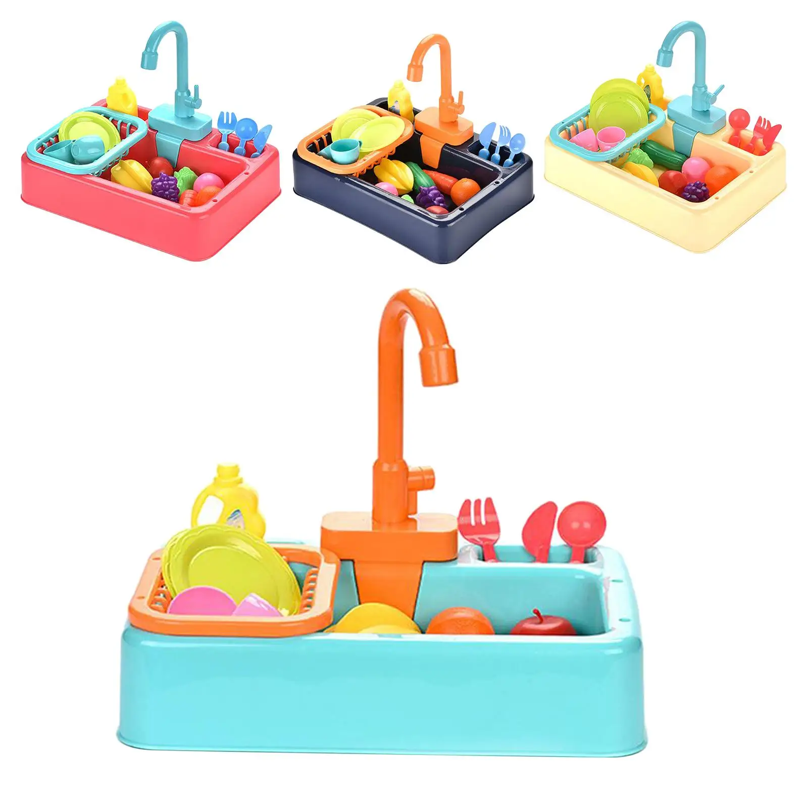 ألعاب حوض اللعب المحاكاة للمطبخ مع نظام تدوير المياه الجارية