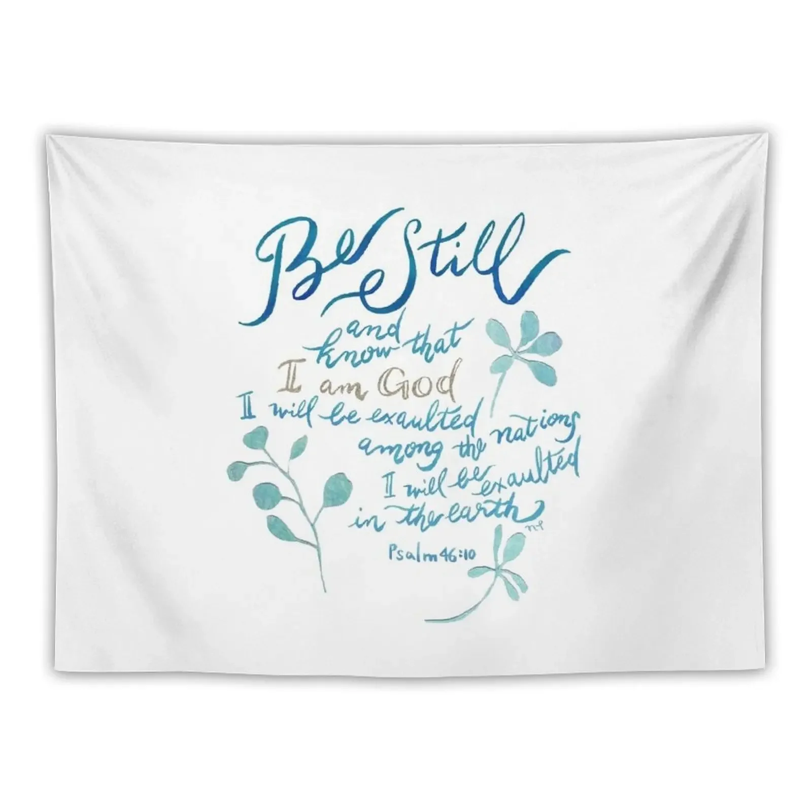 

Be Still - Psalm 46:10 Tapestry Room Decor Korean Style Room Aesthetic Carpet Wall Living Room Decoration Tapestry