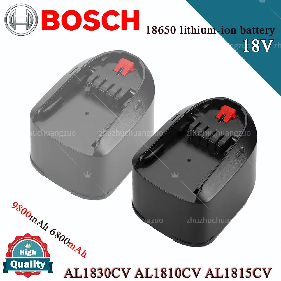 

Bosch 18V 4800mAh 6800mAh 9800mAh Replacement Battery for PBA PSB PSR PST Rechargeable Screwdriver Batteries AL1830CV AL1810CV