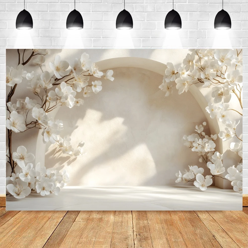Wedding Decoration Photography Backdrop Gradient Texture Arched Wall Flowers Maternity Dresses Photoshoot Decor Photo Background