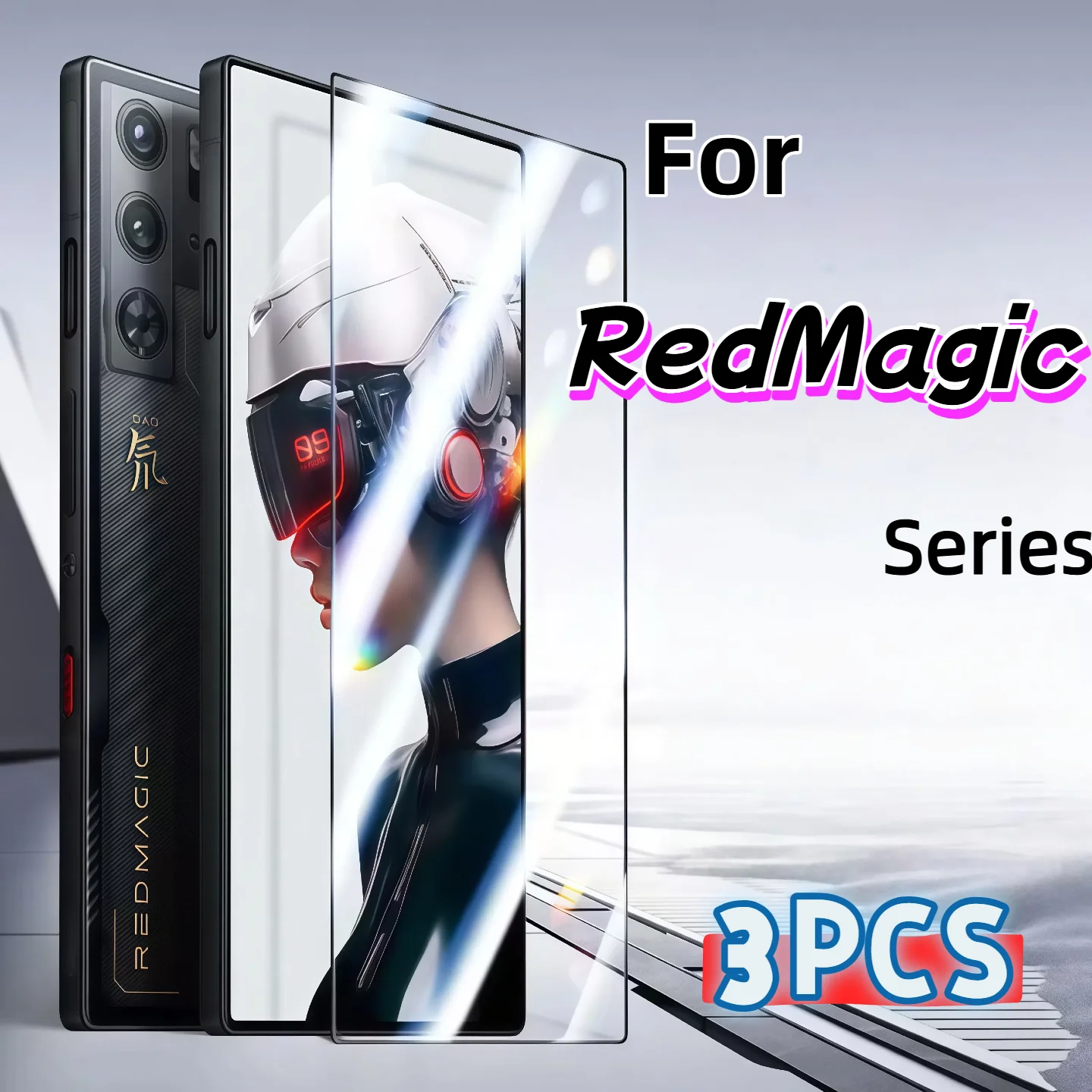 3 قطعة ZTE Nubia Redmagic 8 8S 9 9S 10 10S 5G واقي للشاشة 9H الزجاج المقسى فيلم HD واضح المضادة للخدش فقاعة الحرة سهلة Insta