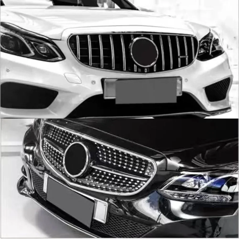 

For 2014-2015 Mercedes Benz E Class Sedan W212 E63 E300 E320 E260 Front Inlet Grill Bumper Radiator Grid Hood Mesh Accessory