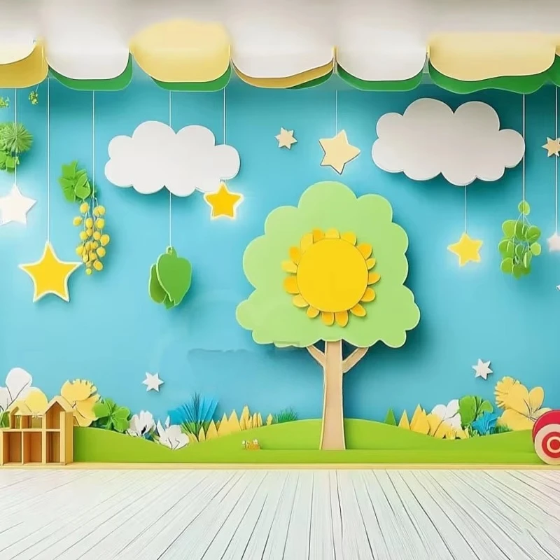 Wall material game kindergarten classroom feeling integrated environment bedroom school
