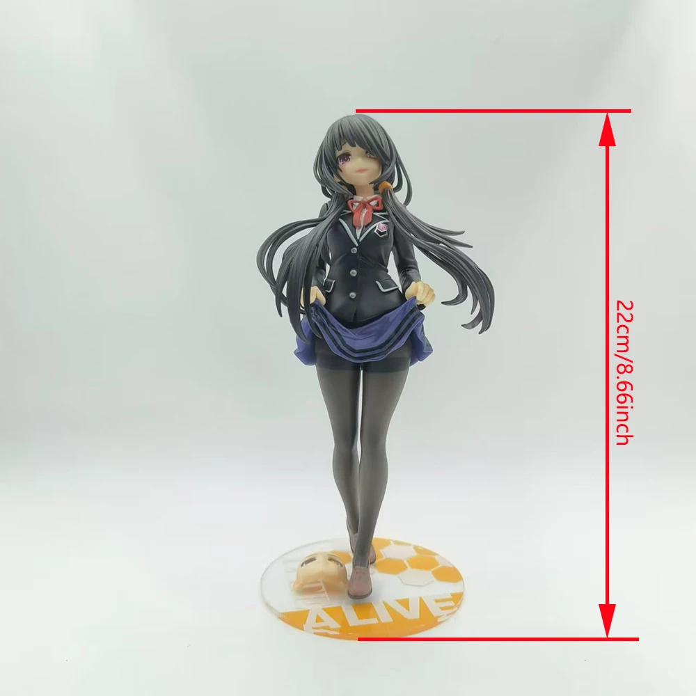 Japanese Anime Date A Live Sexy Girl Tokisaki Kurumi School Uniform Ver. 1/7 PVC Action Figure Adult Collection Model Doll Toys