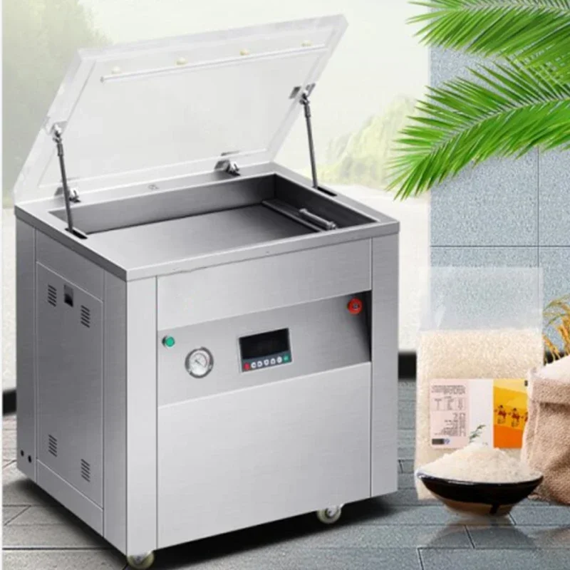 New Electric Automatic Rice Vacuum Sealing Machine Double-sided Shaping Mung Bean Commercial Vacuum Packing Machine Plastic Sea