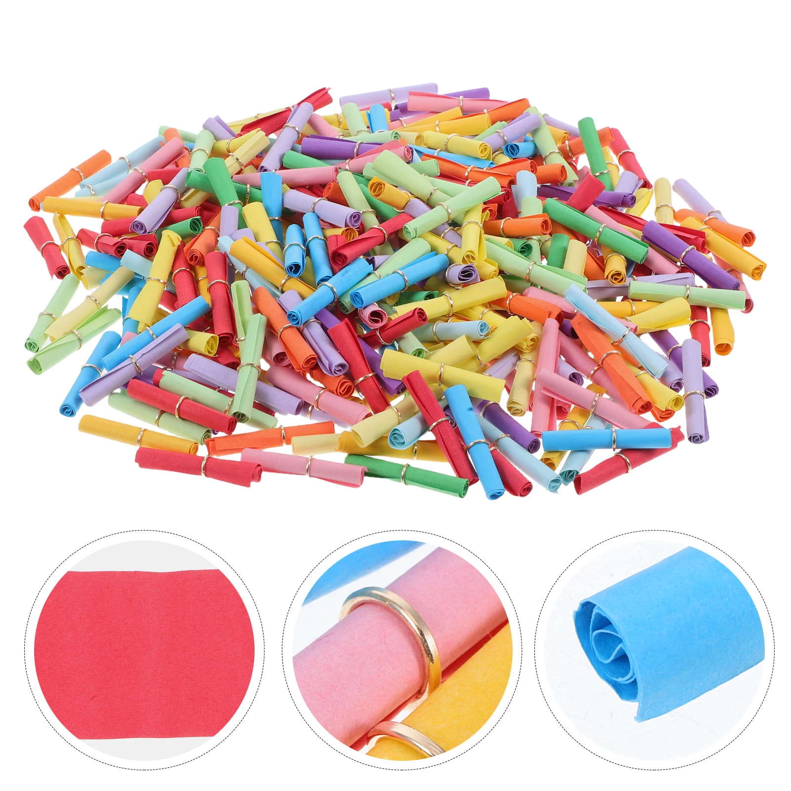 

300pcs Wishing Paper Scroll Blank Vintage Note Small for Writing Romantic Messages in Bottle Celebration Supplies