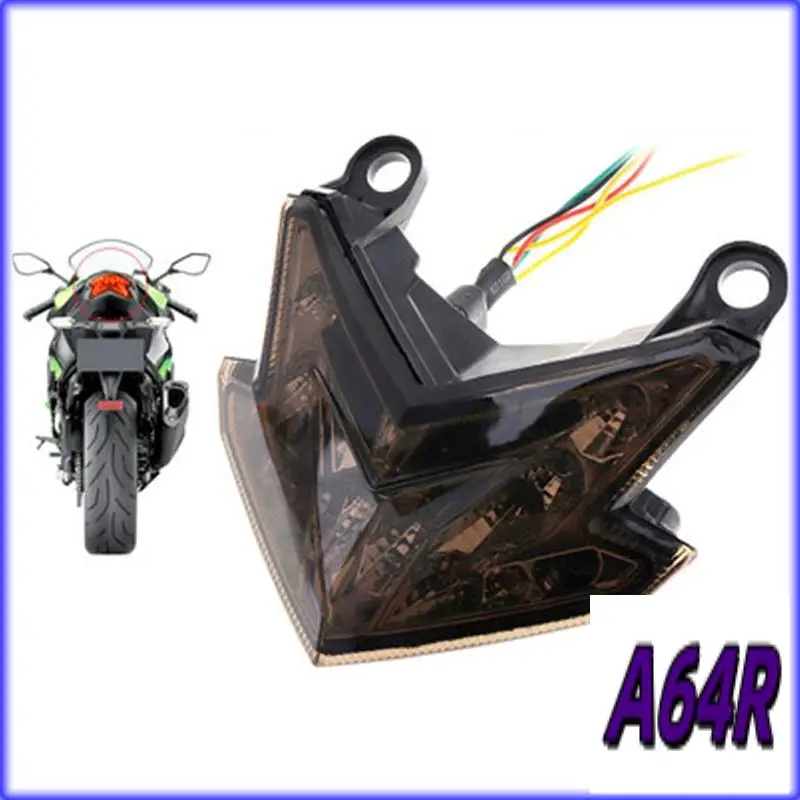 

R4-задний фонарь для мотоцикла, светодиодный указатель поворота, стоп-сигнал, задний фонарь для Kawasaki Z125 2013-2022 Z800 ZX6R 2013-2016