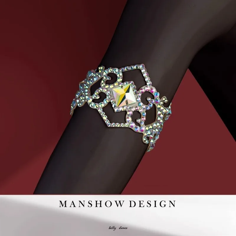 맞춤형 밸리 댄스 팔 링 Lati 팔 장식, 볼룸 댄스 액세서리 수제 공연 다목적 액세서리