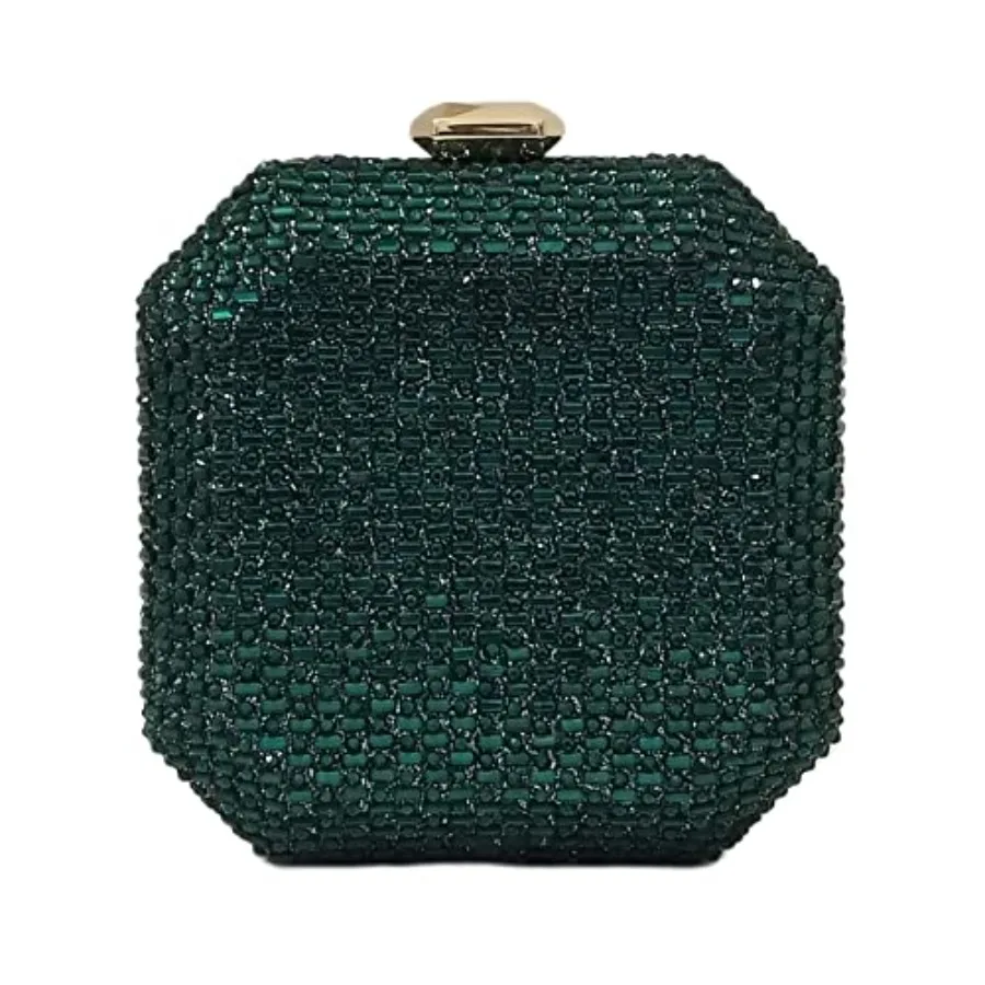 

Cute Crystal Box Clutch Mini Rhinestone Handbags For Women Party Wedding Evening Bag