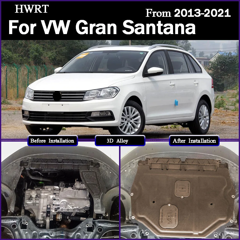 

Under Engine Guard Splash Shield Mud Fender Cover Plate Fender Mudguard Protector For VW Gran Santana‌‌ 2013-2021 1.5L 1.6L