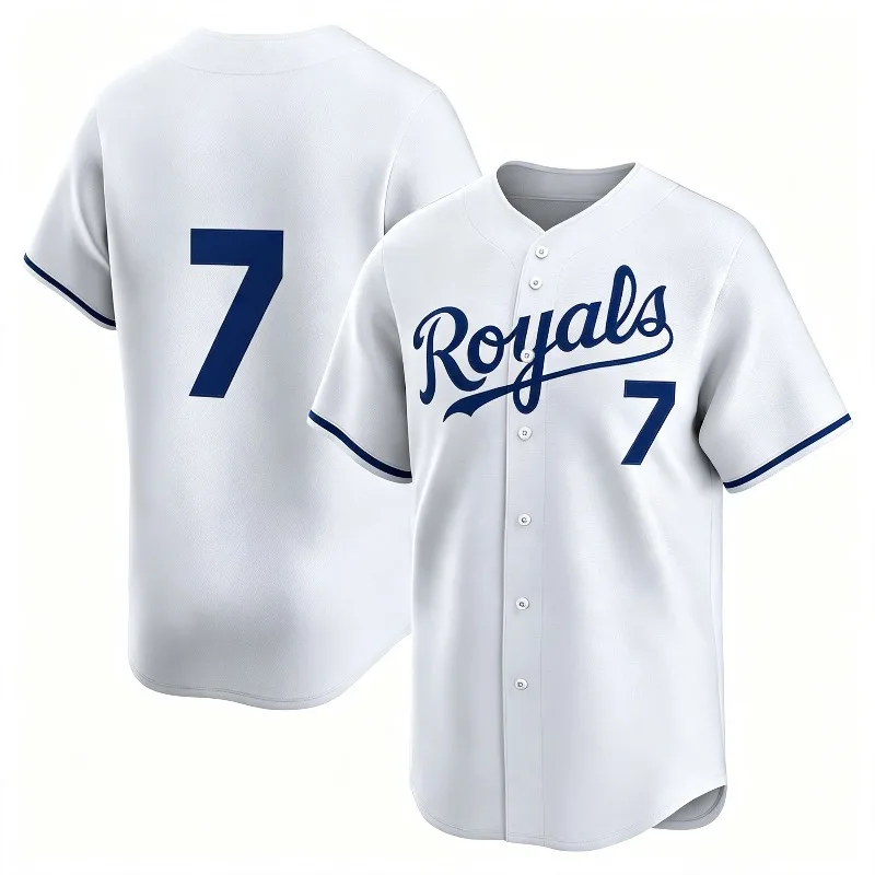 2026 Kansas City Royals Hot-Selling Baseball Jersey T-Shirt, 3D Digital Print, Casual Sports Comfortable Short Sleeve