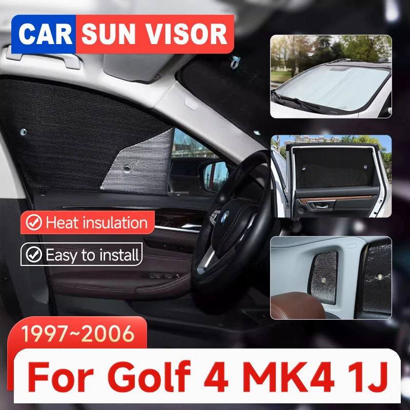 

Car Window Sunshades For Volkswagen VW Golf 4 Golf4 MK4 1J 1997~2006 2005 Sunshade UV Reflector Sun Shade Visor Auto Accessories