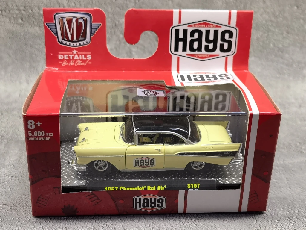 M2 machines 1/64 1957 Bel Air Die-cast alloy car model collection display child gift