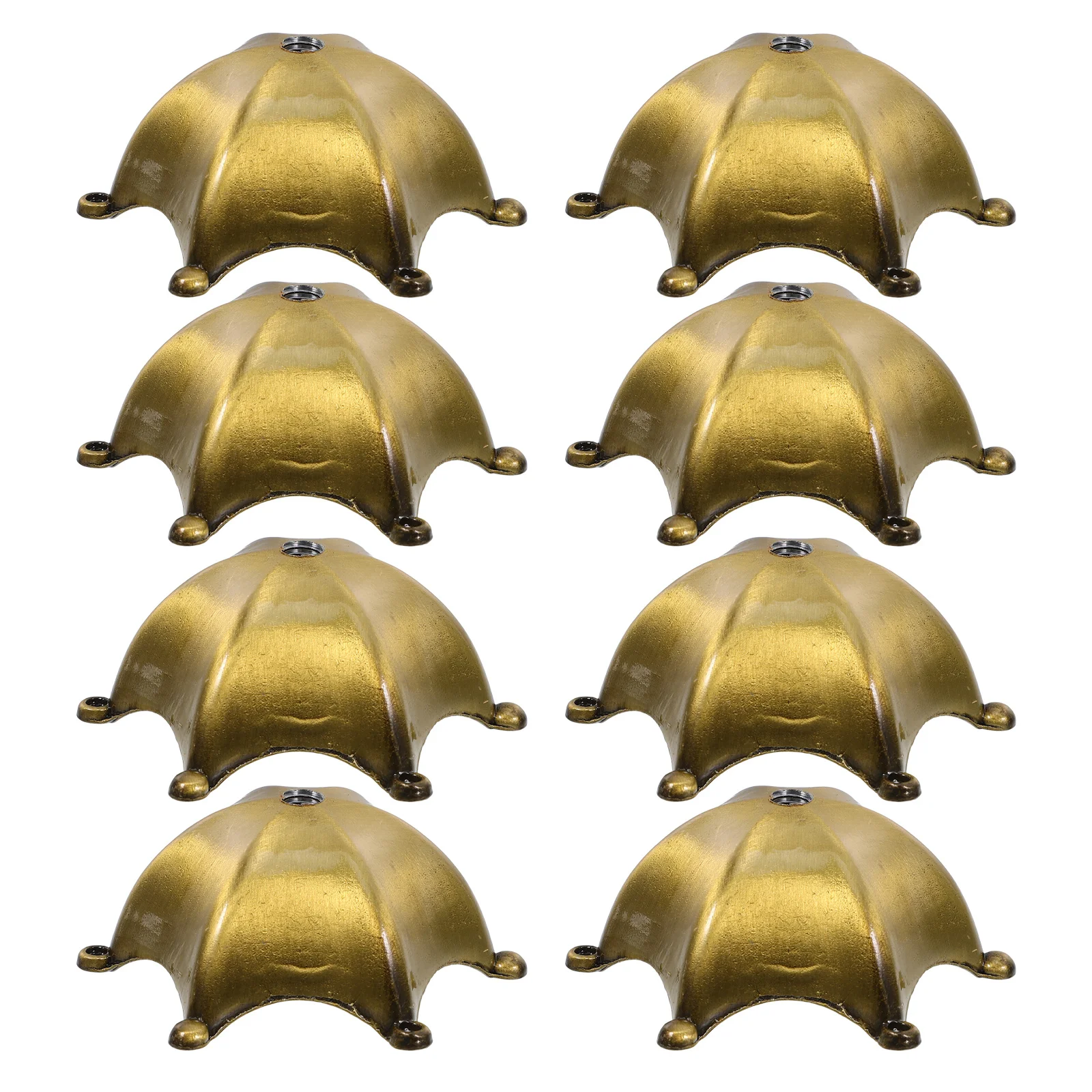 

8pcs Chime Caps Zinc Alloy Finish Outdoor Wind Bell Toppers Garden Decor Patio Porch Wind Chimes Accessory