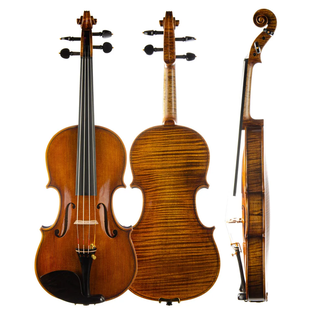 CHRISTINA Violin for Professional V11 NEW Model 4/4 Size High-quality Spruce One-piece Fine Flame Maple with Ebony Fittings