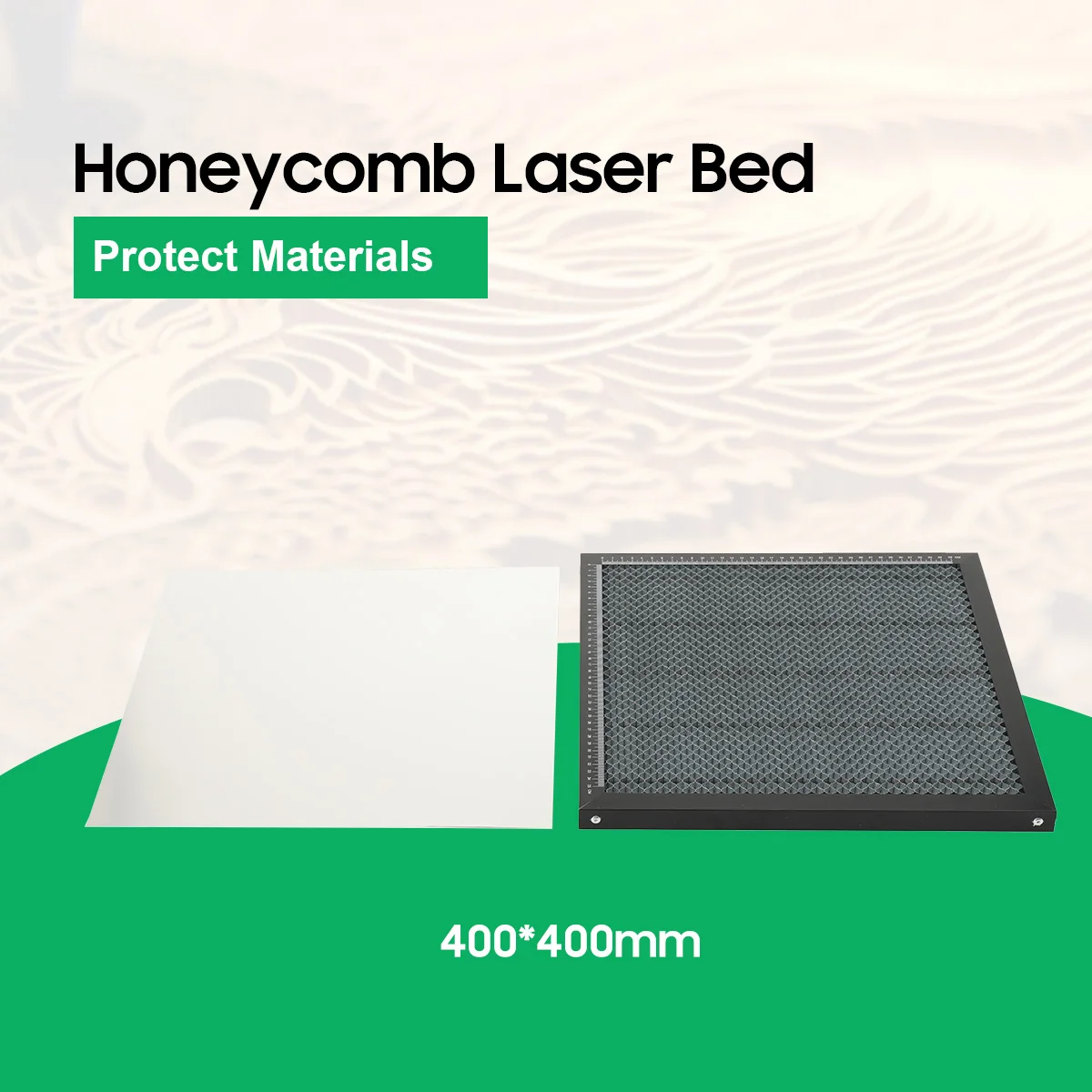 Wabenförmiges Laserbett 400*400mm Bienenwaben-Gitterplatte Holzbearbeitungsmaschine Laserschneid-Arbeitsplattform – Detail 6