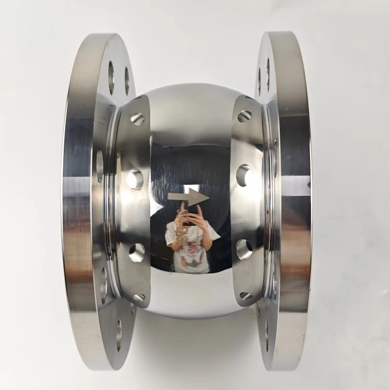 Sanitary SS316L Ball Check Valve - DIN Flange End (SMS Standard) for Hygienic Systems