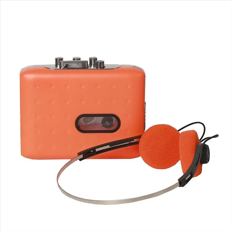 Portable Cassette Player Cassette Recorder USB C Cassette Tape To MP3 Converter Tape Player with Headphone