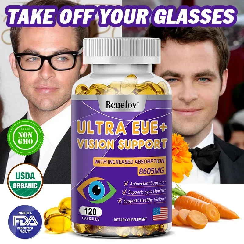 Advanced Eye Vitamin Supplement for Macular Health and Dry Eyes - Supports Eye Strain, Stress, Night Vision