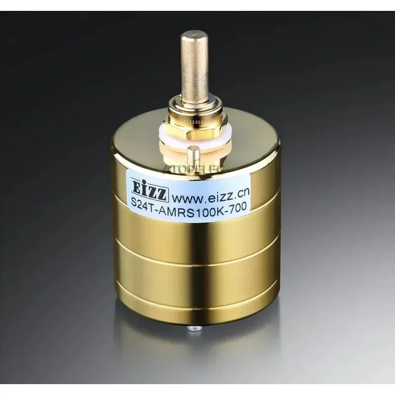

FOR EIZZ Premium Gold 24 Step Attenuator Stereo Volume Potentiometer Gold Plated Copper Pin ARMS Resistor Dual 10K/50K/100K/250K