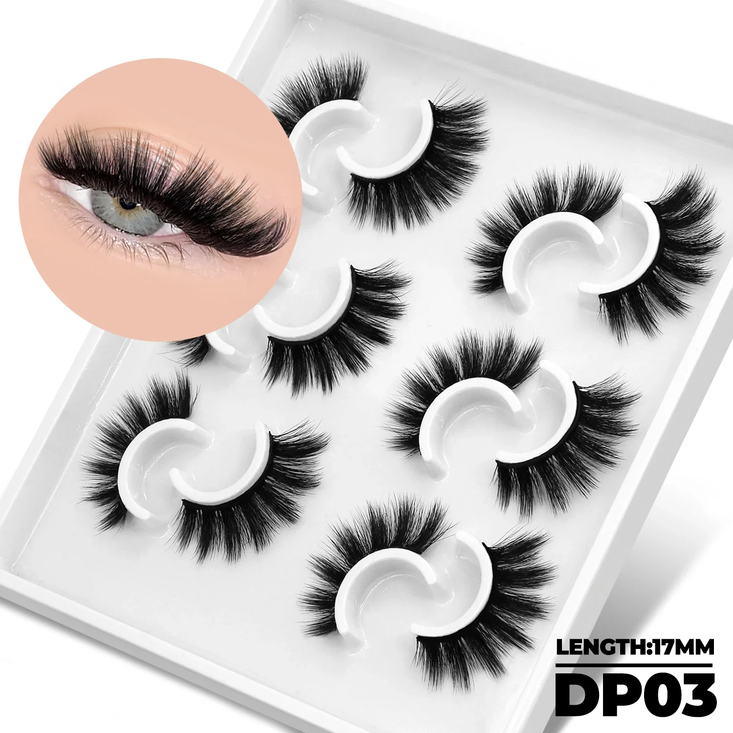 3D Mink Soft False Eyelashes, Natural Look